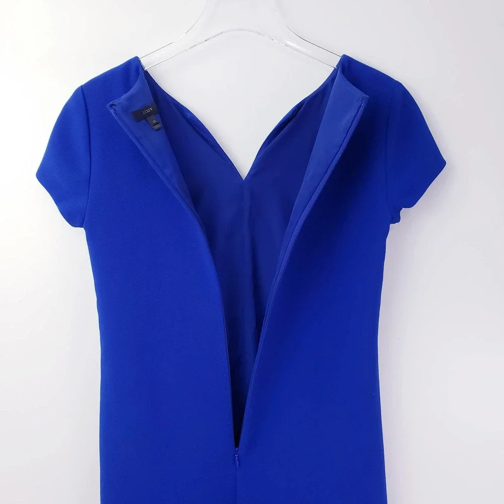 J. Crew Royal Blue Short Sleeve Shift Dress